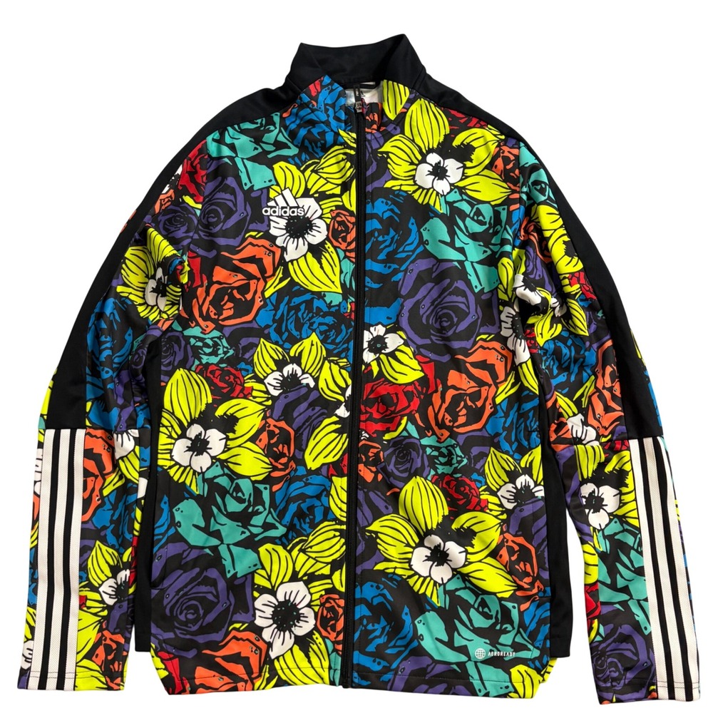 Adidas Tiro 21 Floral Track Jacket Men's L Multicolor AEROREADY HC3933 Soccer